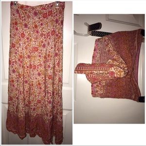 Skirt with Crop Top